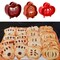 Mini Pie Molds Dough Presser Pocket Pie Molds for Baking, Party Potluck Hand Pie Molds Set of 3, Apple, Pumpkin and Acorn Shapes (Red)